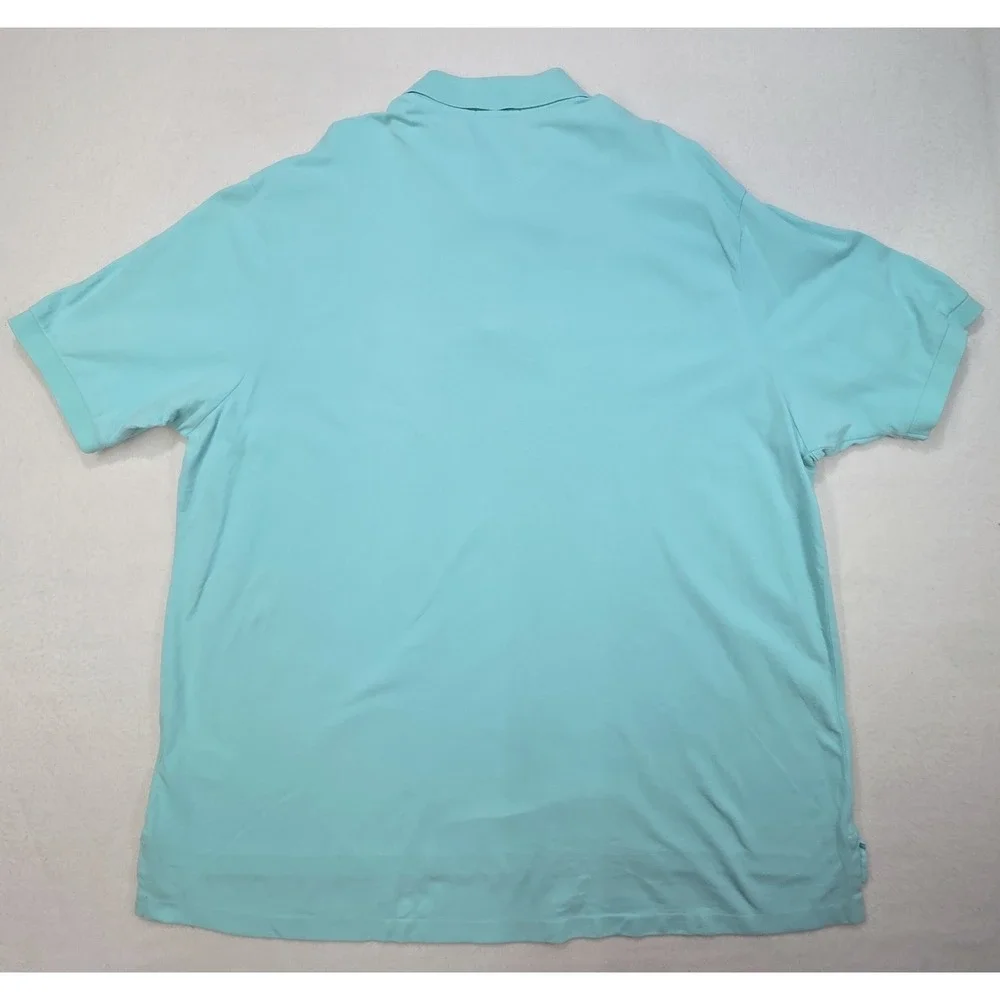 Polo Ralph Lauren Polo Shirt Mens 2XB Big Blue Green Pique Blue Pony LIMITED USE